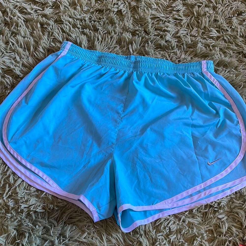 blue nike shorts in a large